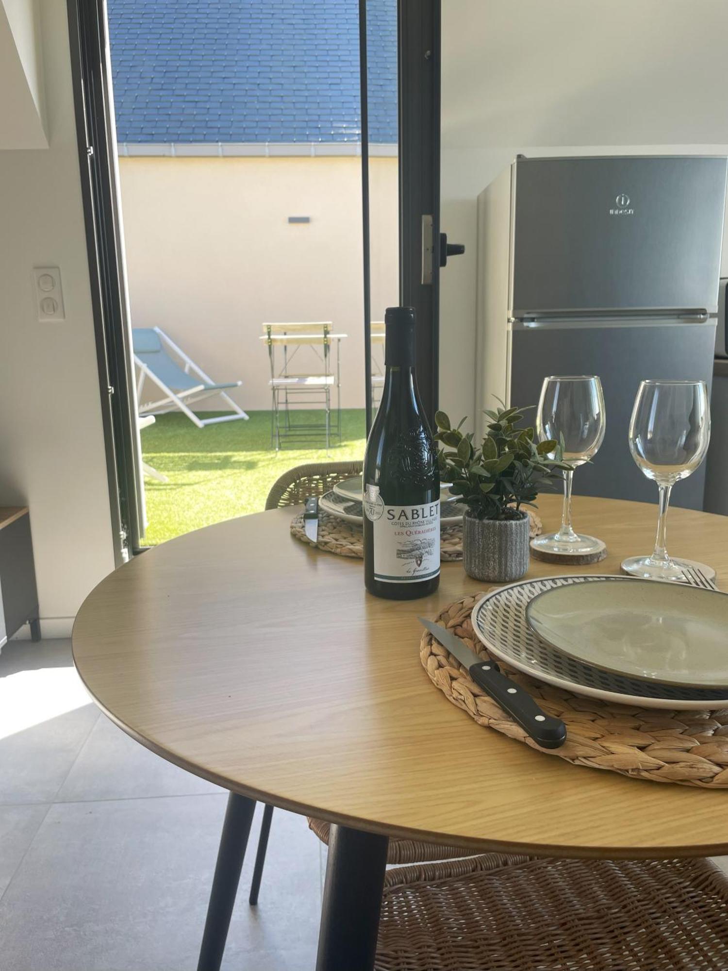 Studio Avec Terrasse Proche De La Mer Lancieux Exterior foto